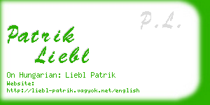 patrik liebl business card